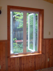 a finished window