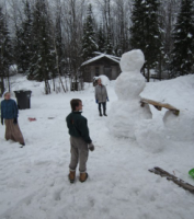 The first snowman