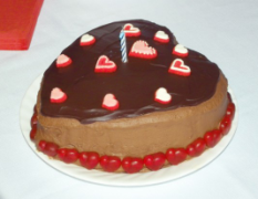 chocolate valentines cake