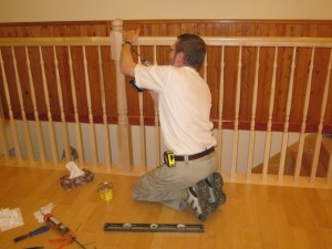 installing the railing