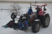 returning from sledding