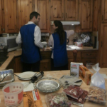 They worked in the kitchen together too!